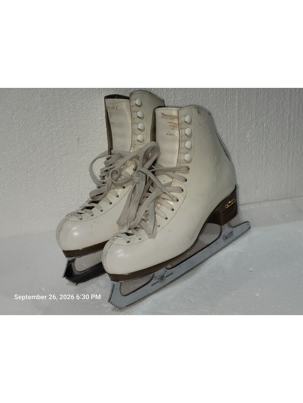 Risport Laser Figure Skates MK Club 2000 Blades Women’s Size 260 US 10 Italy